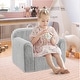 preview thumbnail 19 of 20, Kids Armchair Toddler Couch Baby Sofa Chair with Sherpa Fabric