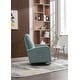 preview thumbnail 14 of 43, Upholstered Swivel Glider Rocking Chair for Nursery, Modern Style One Left Bag