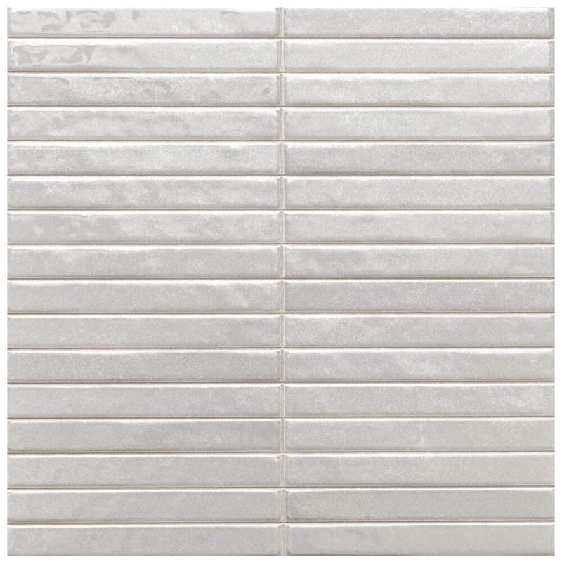 Castilla 14x14 Glossy Porcelain Textured Ribbed Tile - Wall, Backsplash