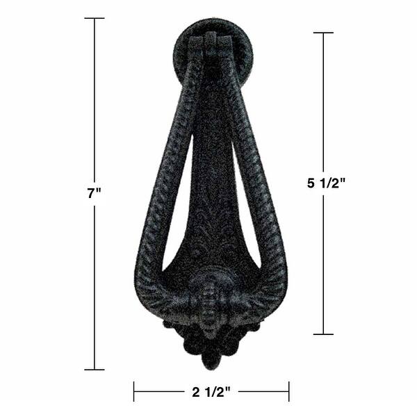 Shop Cast Iron Door Knockers Georgian Black Door Knockers For Front Door Overstock