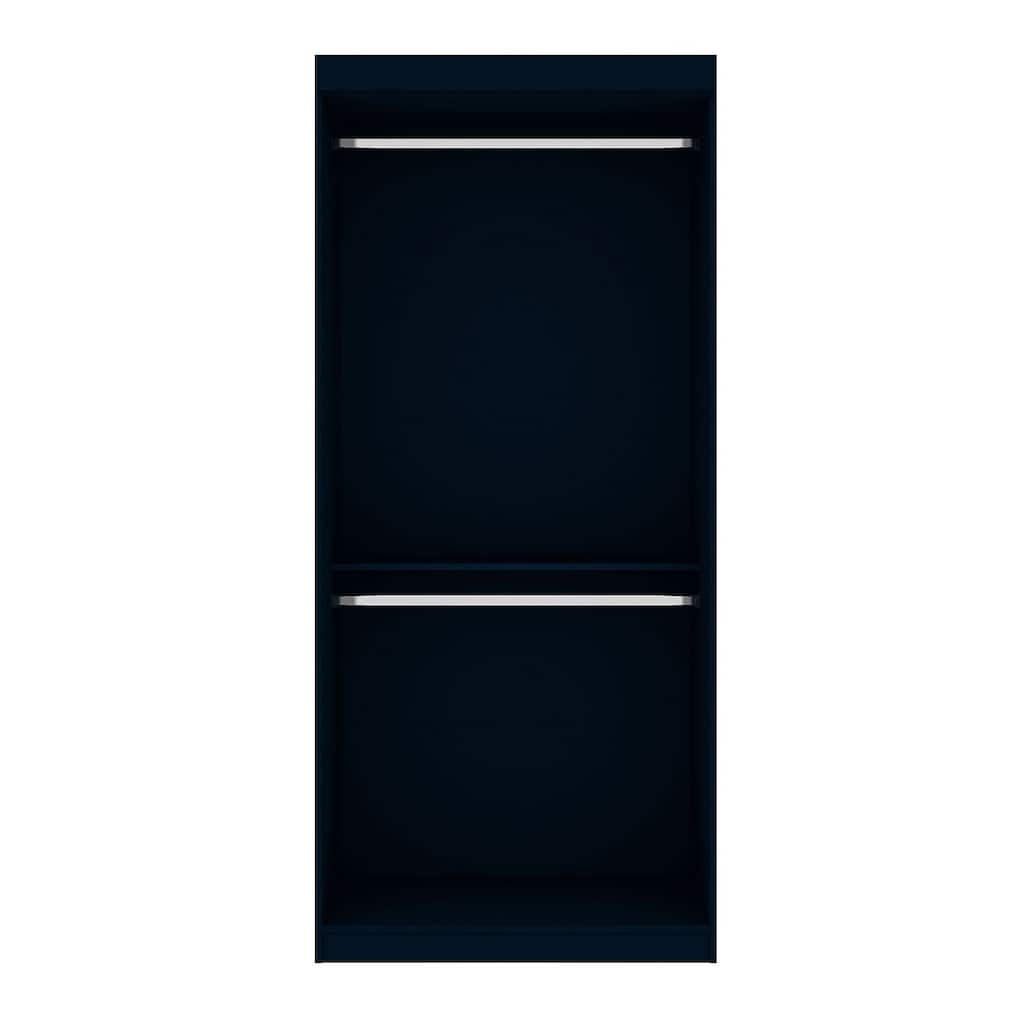 Manhattan Comfort Mulberry 35.9 Open Double Hanging Modern Wardrobe Closet with 2 Hanging Rods