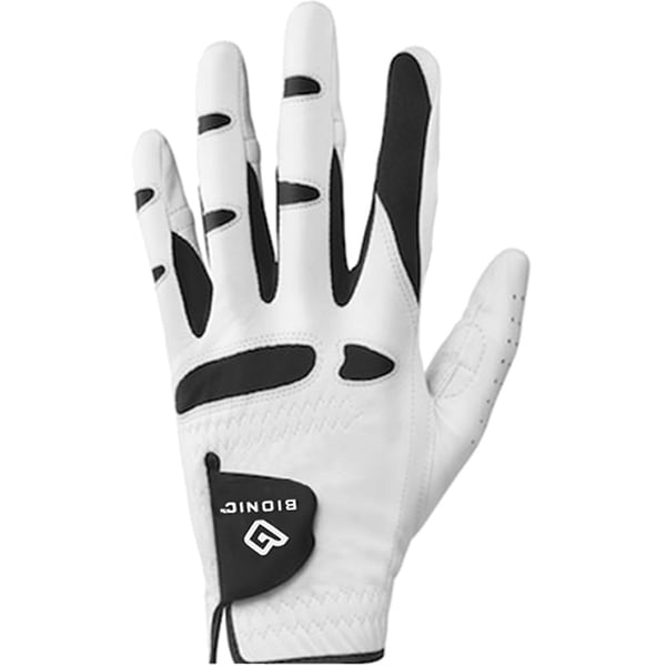 Bionic Men's StableGrip Natural Fit Left Hand Golf Glove - White/Black