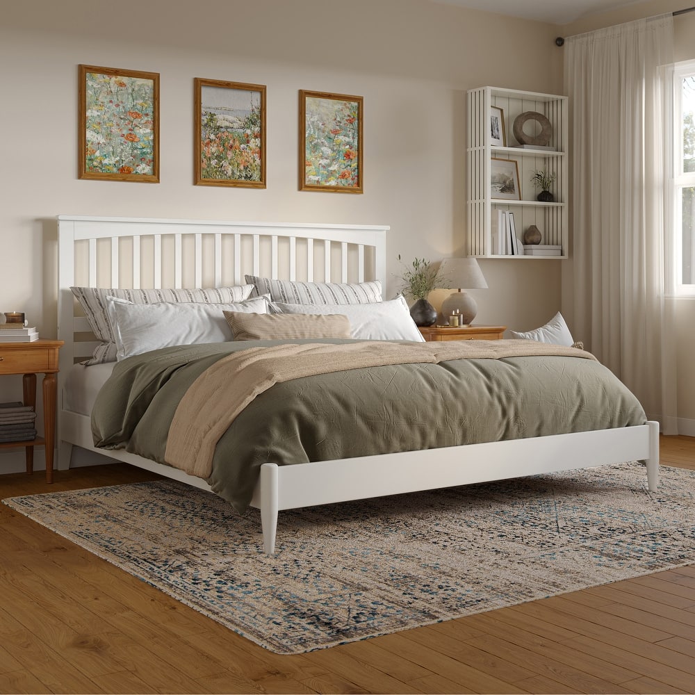 Becket Solid Wood Low Profile Platform Bed