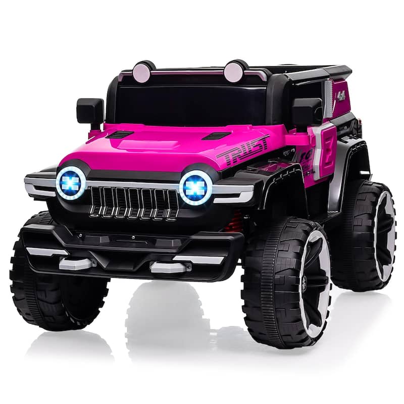 2 Seater Kids Ride On Truck with Remote Control - Pink