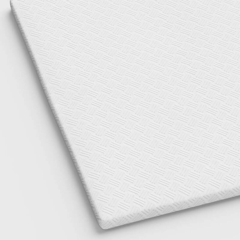 4" White Memory Foam King Mattress Topper