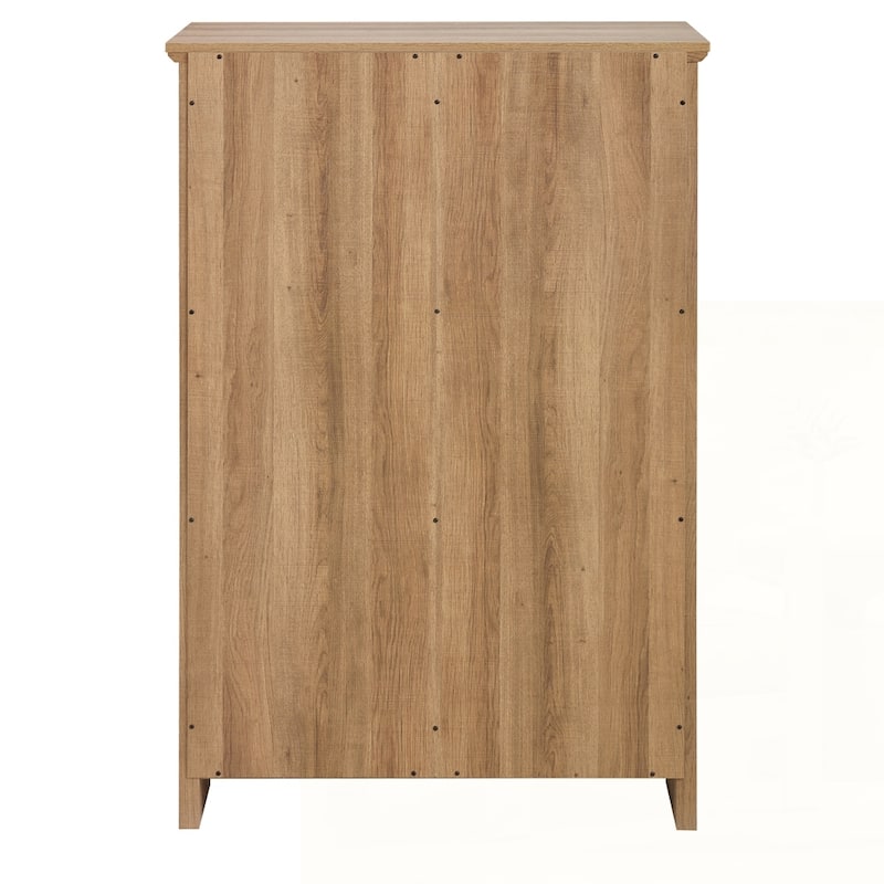 Storage Organizer Dresser with Sliding Barn Door