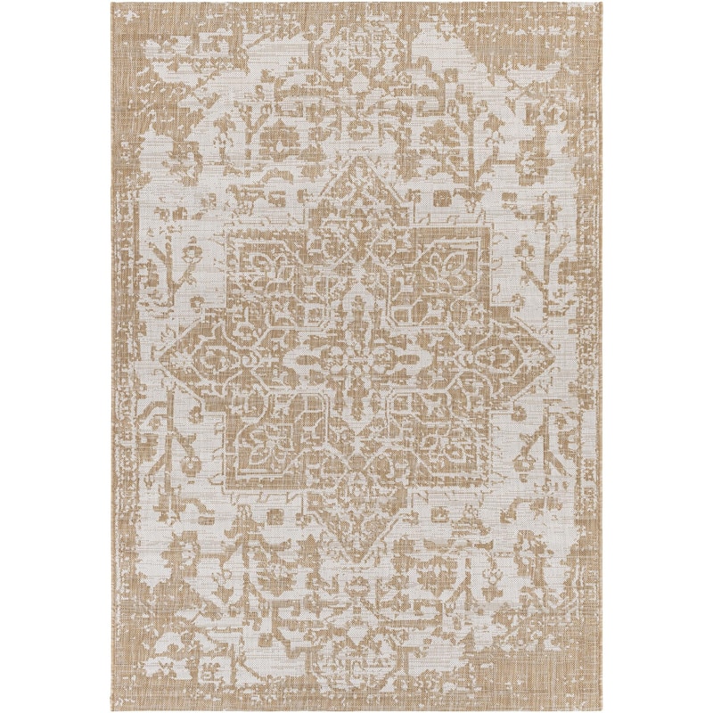 Livabliss Eagean Updated Traditional Medallion Indoor / OutdoorArea Rug