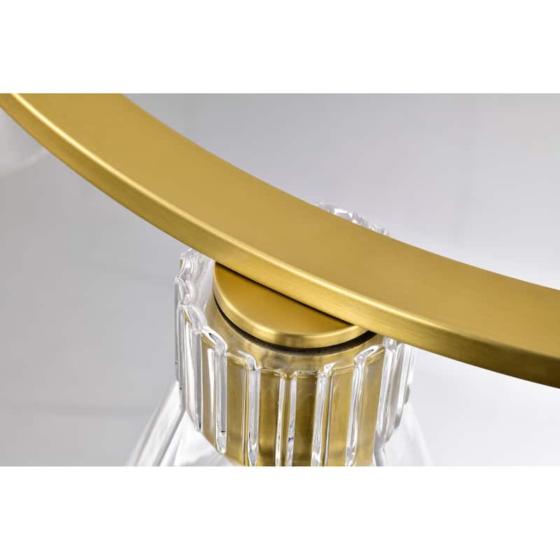 Gianna 8 Light Chandelier Vintage Brass Finish Clear Glass - Vintage Brass