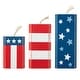 preview thumbnail 7 of 6, Glitzhome 9.75"H Wooden Patriotic Firecracker Table Decor
