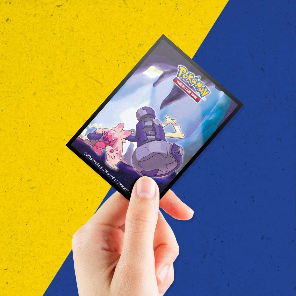 tinkaton card sleeves Pokemon TCG: Pokemon Center Exclusive: Shiny Evo-Line Tinkaton 65ct DECK PROTECTOR® Sleeves