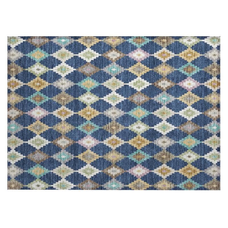 Machine Washable Indoor/ Outdoor Global Ahmet Chantille Rug