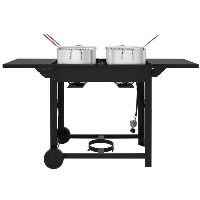 Royal Gourmet PFC100 Outdoor Propane Deep Fryer with Dual Tank