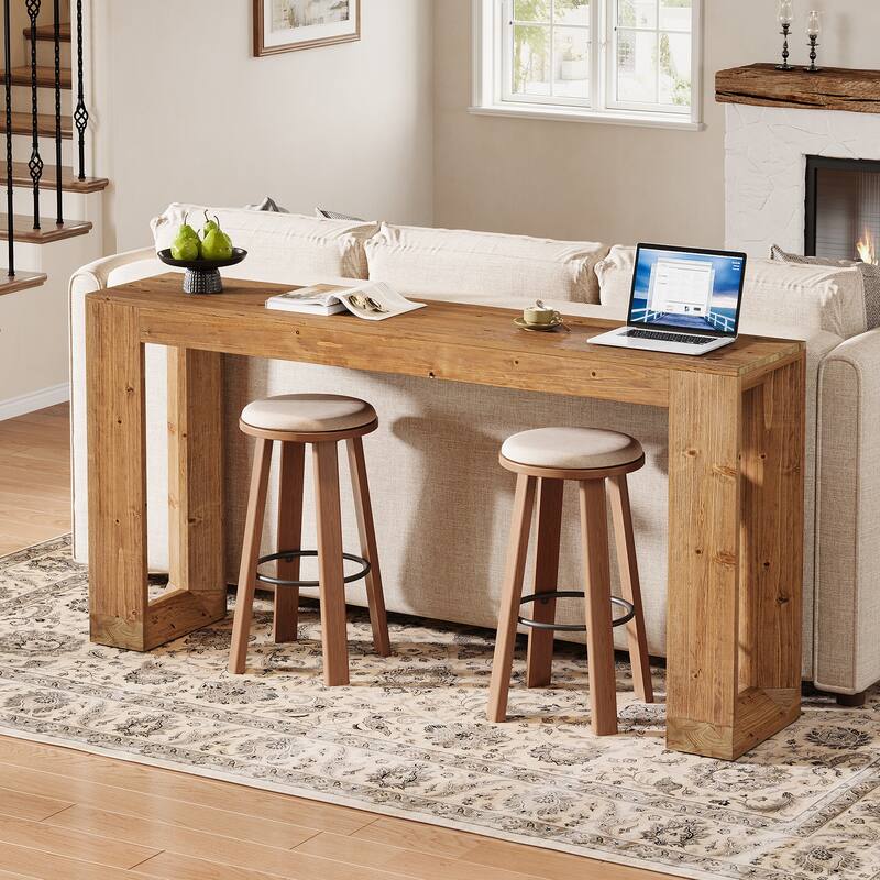 63-inch Solid Wood Console Table