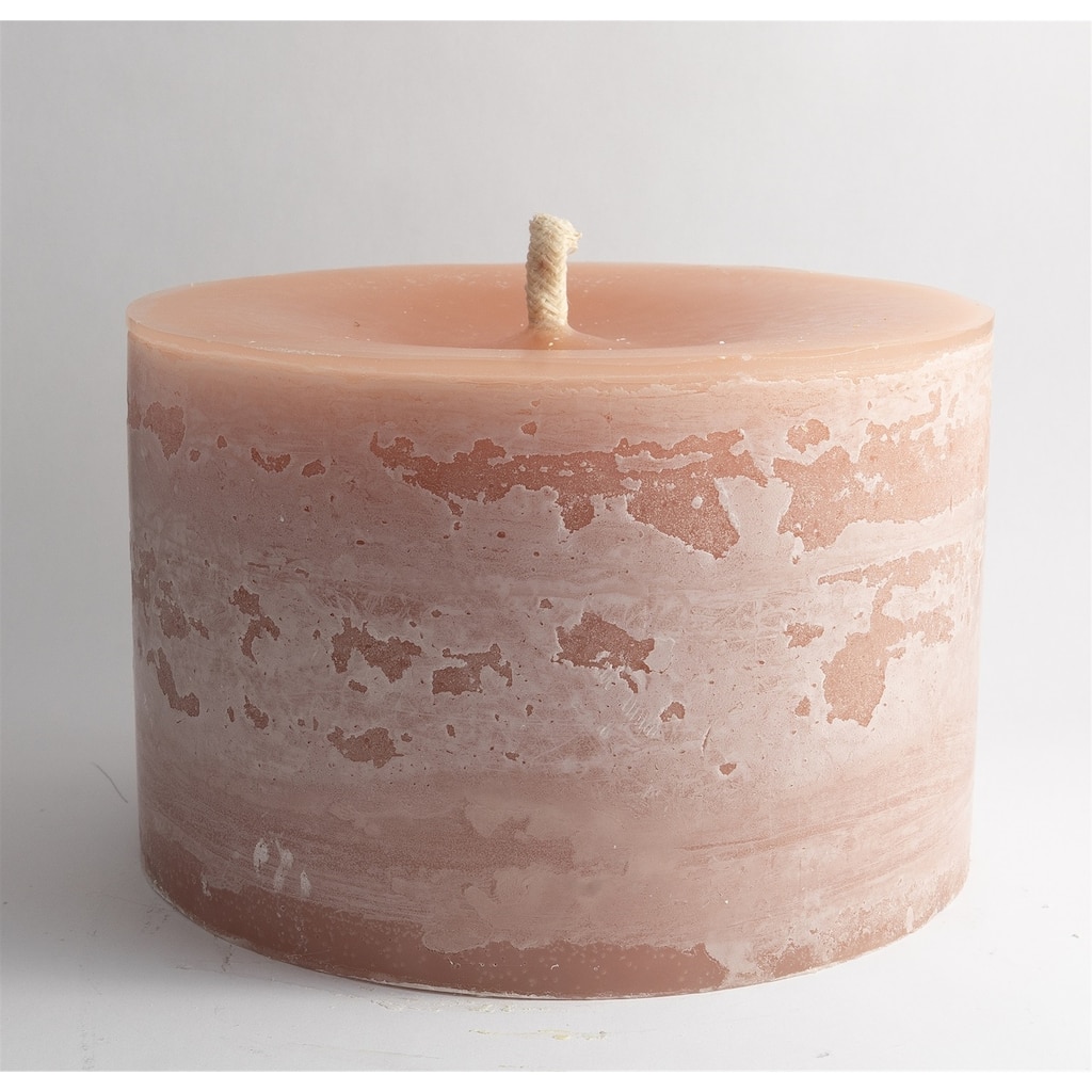Round 1-Wick Pillar Candle 9"Dia x 6"H Brique - Brique - Brique