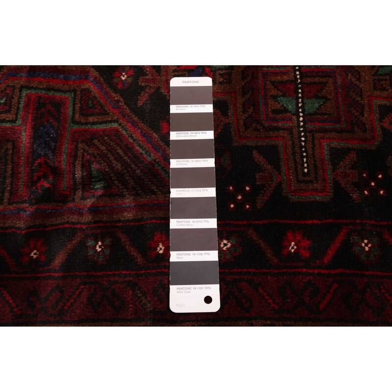 ECARPETGALLERY Hand-knotted Teimani Black, Brown Wool Rug - 3'8 x 6'8
