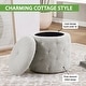 preview thumbnail 35 of 68, Erindale Round Storage Ottoman