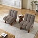 preview thumbnail 12 of 47, Art Leon Set of 2 Comfortable Armless Accent Chair Sectional