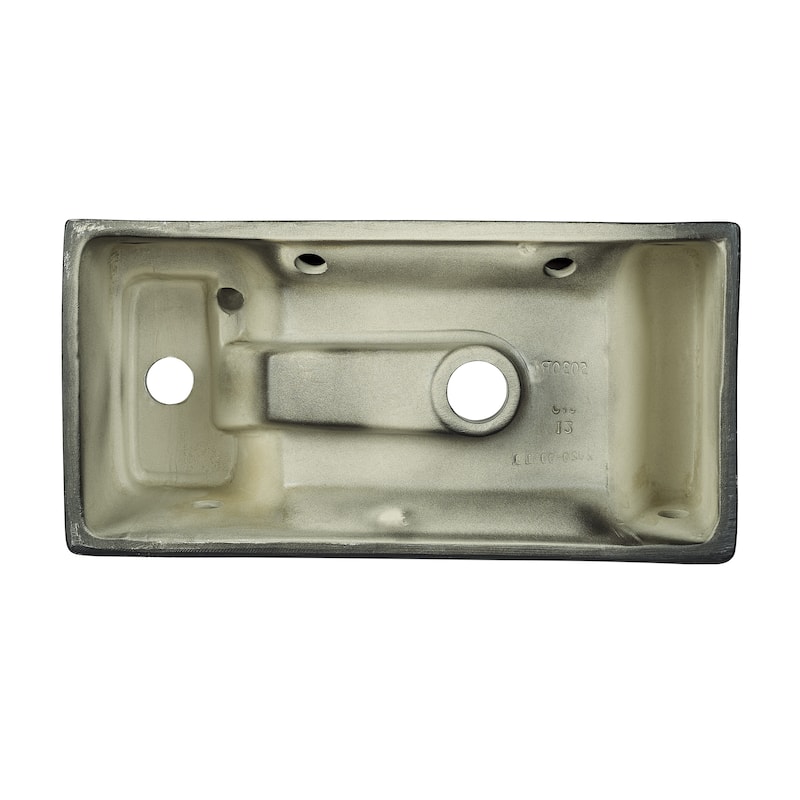 Lausanne 19.5 X 10 Rectangular Ceramic Wall Hung Sink With Right Side Faucet Mount, Matte Black - 19.7" x 10.25" 5.3"