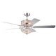 preview thumbnail 3 of 8, Warehouse of Tiffany Catalina Chrome 5-blade 52-inch Crystal Ceiling Fan