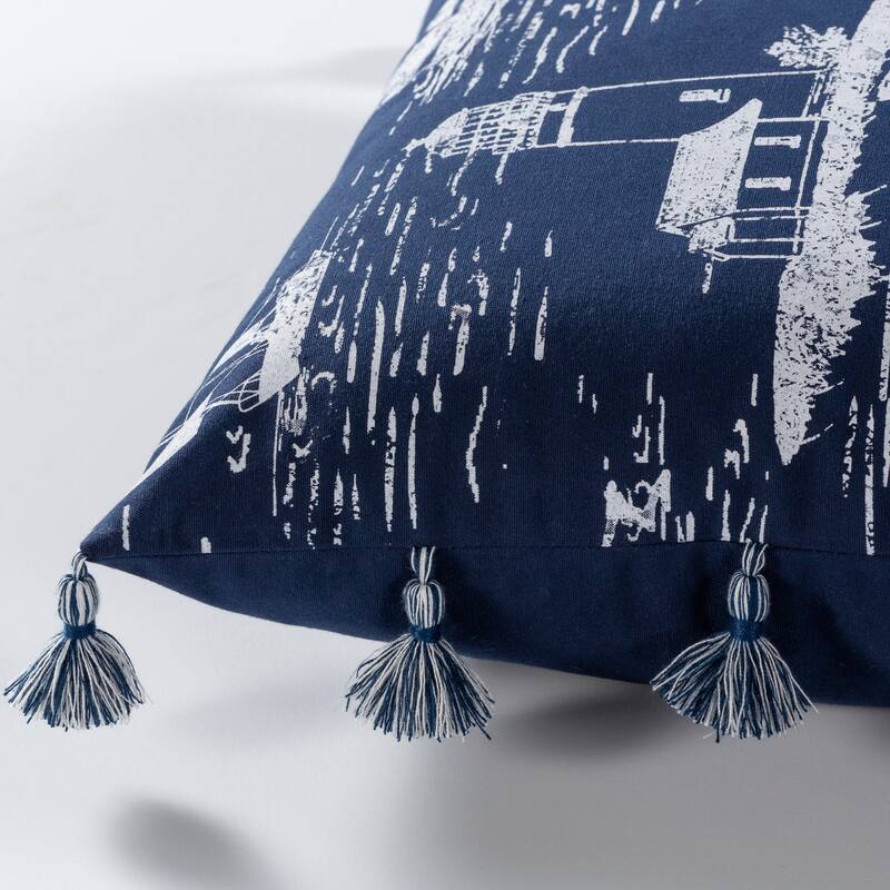 Artistic Weavers Adrie Coastal Scene Printed 18-inch Throw Pillow