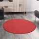preview thumbnail 171 of 183, Nourison Essentials Solid Contemporary Indoor/ Outdoor Area Rug 4' Round - Brick Red