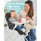 preview thumbnail 10 of 11, Folding High Chair (for 6 to 36 Months), Folding Beach High Chair with Removable Dishwasher Safe Tray, Safety Harness
