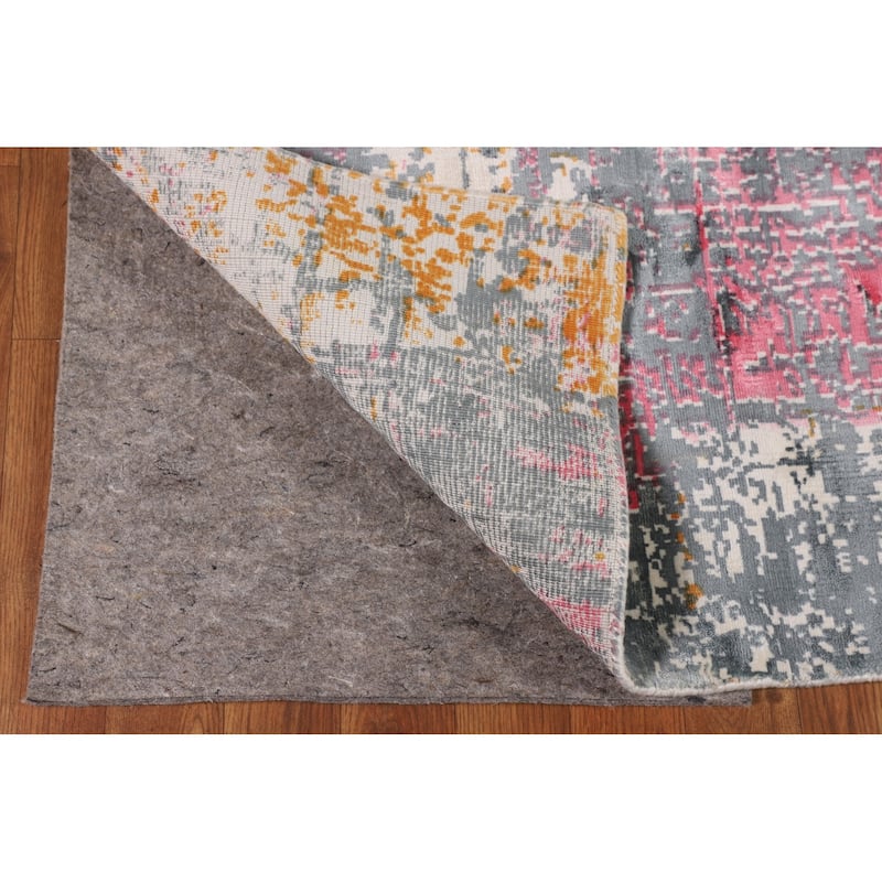 Contemporary Abstract Area Rug Hand-Knotted Bedroom Wool Carpet - 5'3" X 7'5"