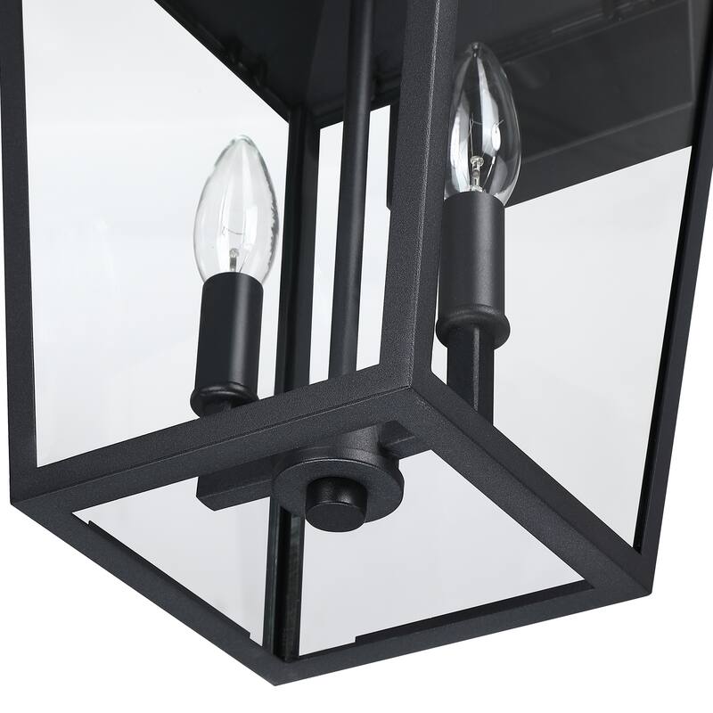 2-Light Outdoor Wall Lantern Sconce