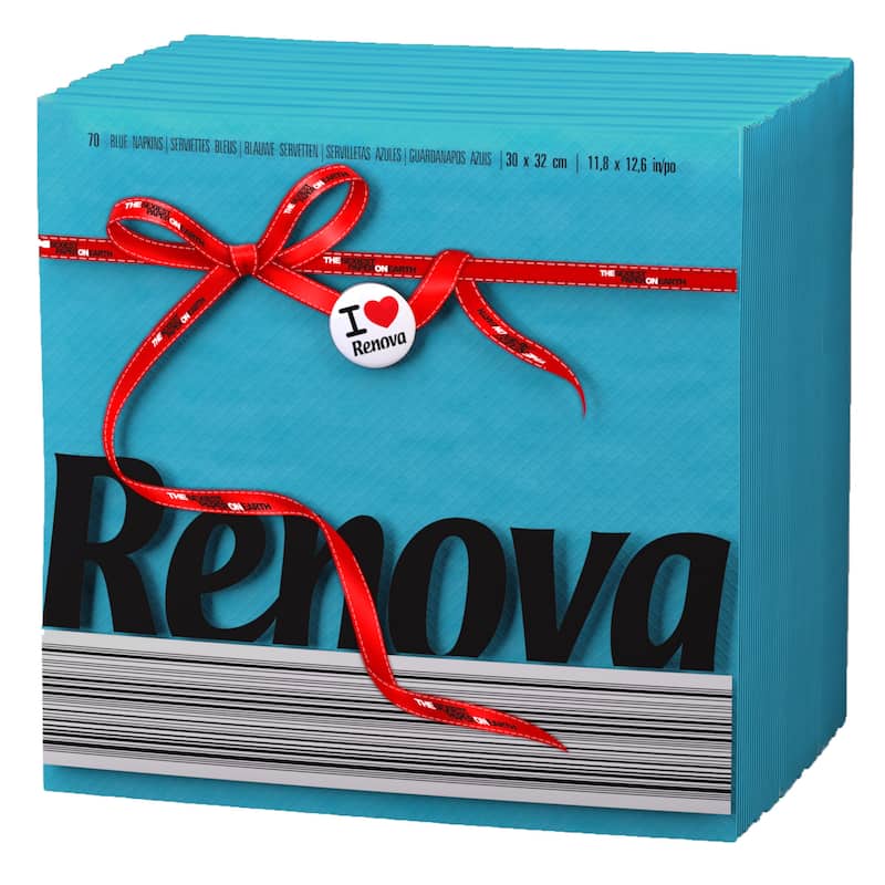 Renova Colored Dinner Disposable Paper Napkins Folded 1-Ply