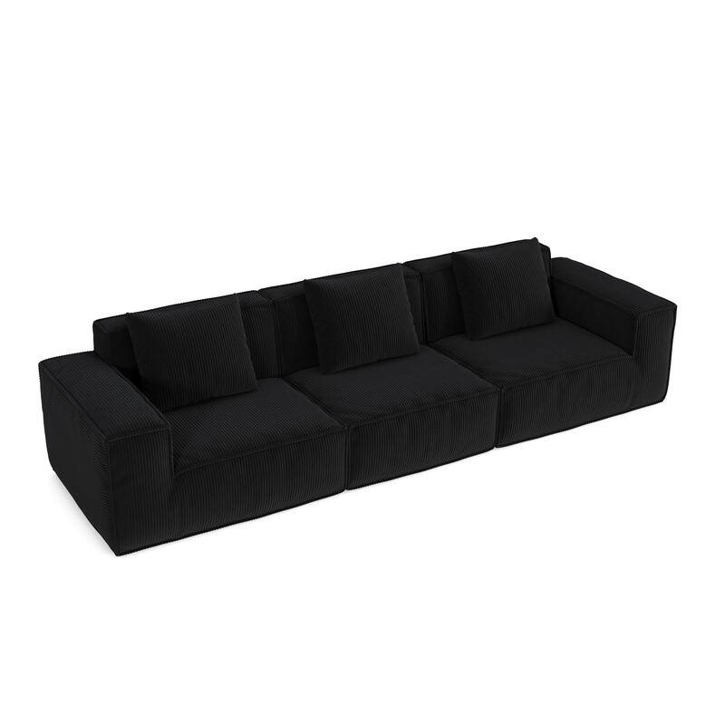 118-Inch Modular Sofa Can Be Converted Into An Oversized Sofa Bed Free Conversion Sofa,Three-Person Combination