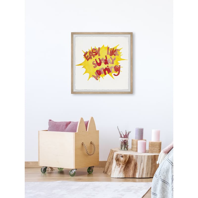 Easy like Sunday Morning II Framed Wall Art, Elegant Home Touch - Sophisticated Artwork for Refined Décor