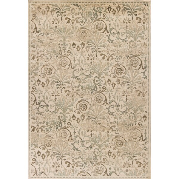 HomeRoots 5' x 8' Ivory Vintage Area Rug - 5' x 8' - Bed