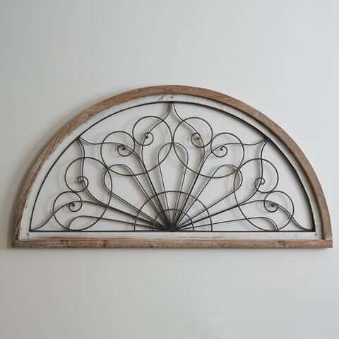 Architectural Semi-Circle Wall Art - 39''W x 1¼''D x 19¾''H