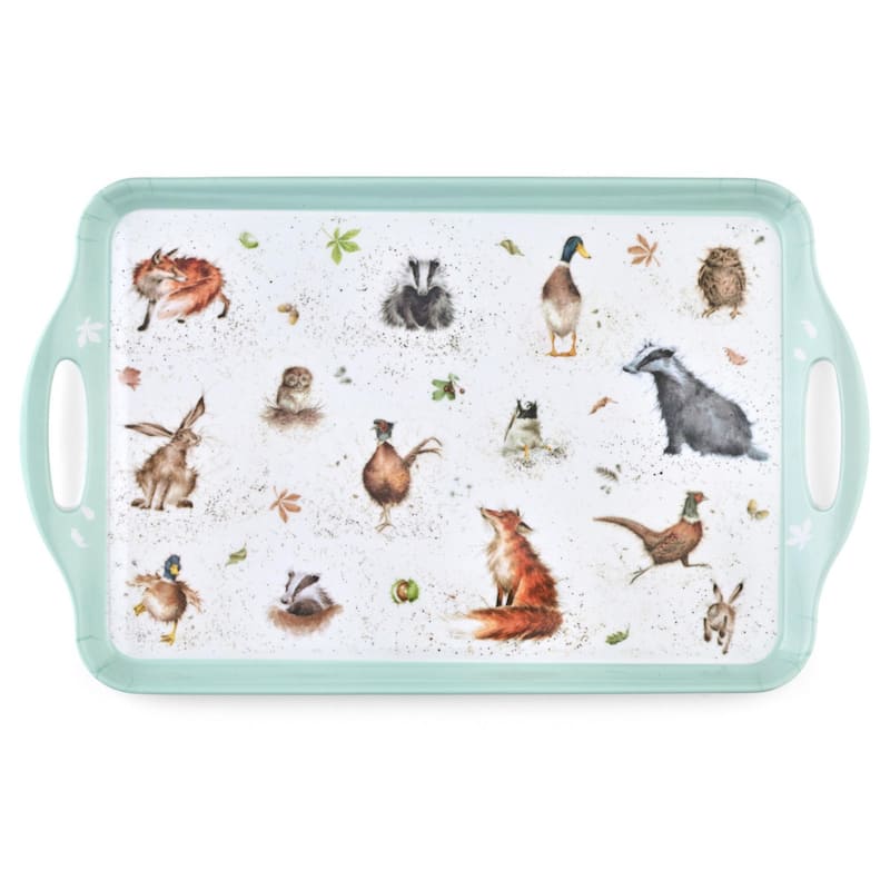 Pimpernel Wrendale Designs Large Melamine Handled Tray - 18.9" x 11.6" - 18.9" x 11.6"