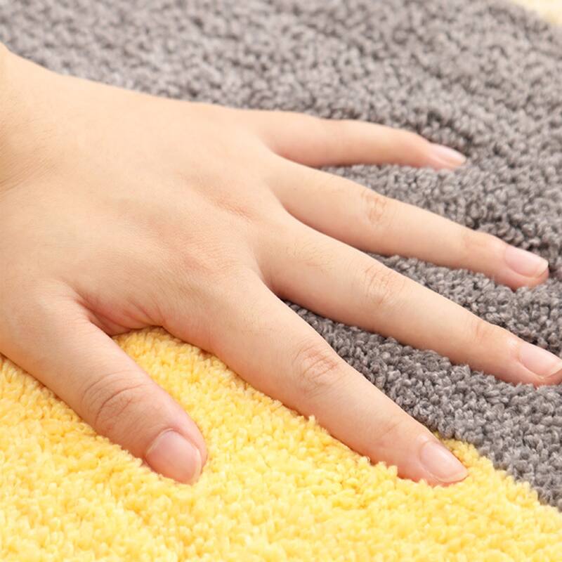Soft Bath Mat, Non Slip Absorbent Rug, Rubber Backing Quick Dry Microfiber Rugs for Shower Floor, Bathroom Decor