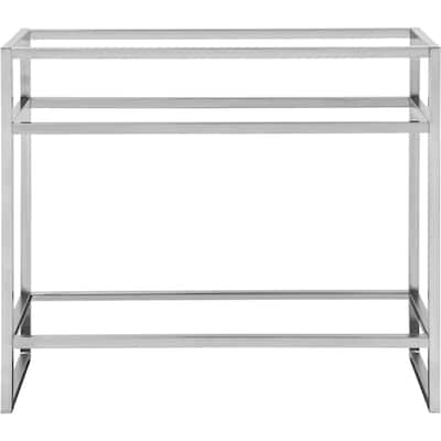 James Martin Vanities Boston 39-1/2" Stainless Steel Sink Console Base