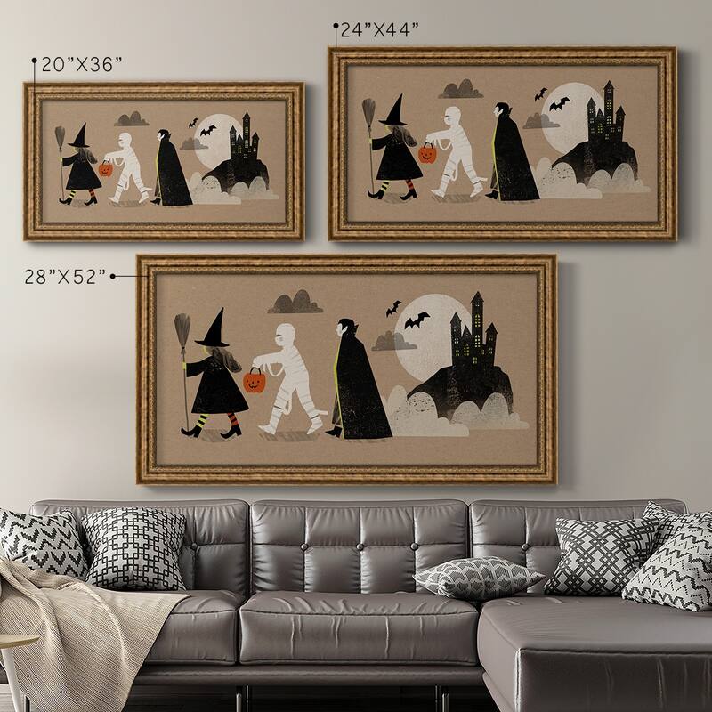 Graphic Halloween Collection D Premium Framed Canvas- Ready to Hang