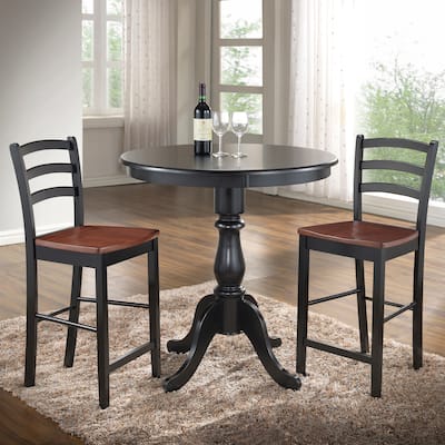 Carolina Living Fairview Round Pedestal Bar Table