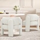 preview thumbnail 10 of 14, 3-Leg Accent Chair Plush Velvet Upholstery Modern Lounge Armchair