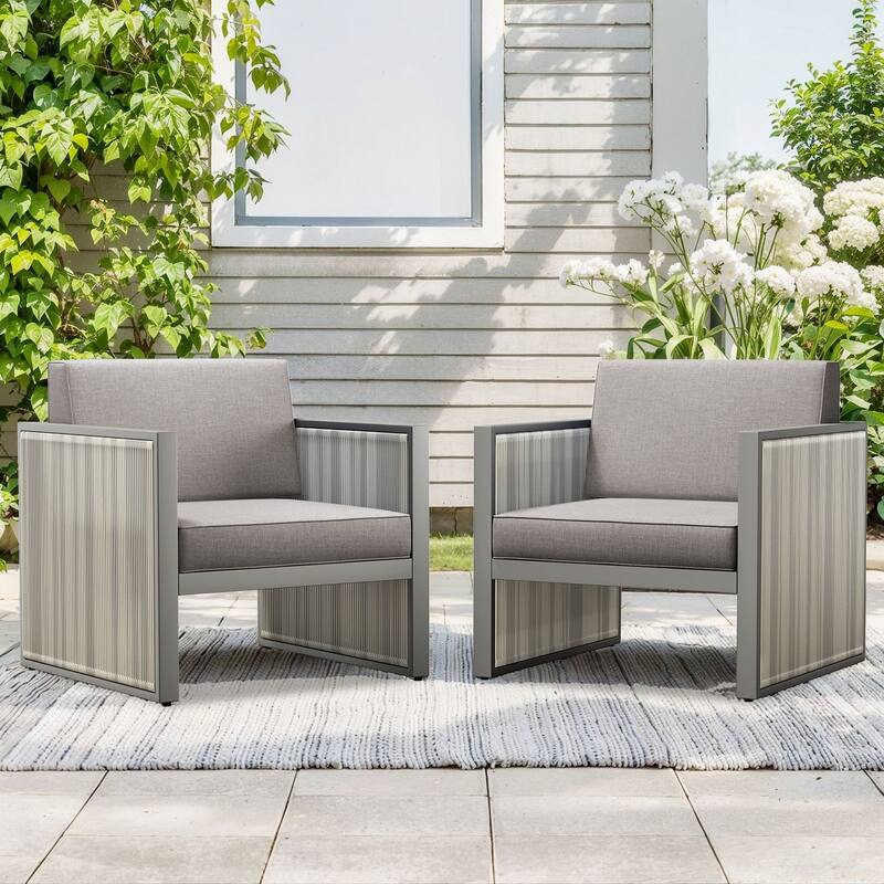 Outdoor Wicker Rattan Arm Chair with Cushion