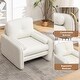 preview thumbnail 66 of 76, HOMYKA Oversized Accent Chair, Modern Sherpa Single Sofa with 2PCS Pillows