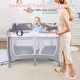 preview thumbnail 8 of 18, Babyjoy 4-in-1 Convertible Portable Baby Playard Newborn Napper with - See Details