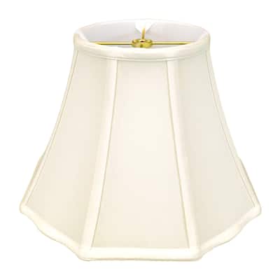 Royal Designs Flare Bottom Outside Corner Scalloped Basic Lamp Shade, Eggshell, 6.5" x 12" x 9.25"
