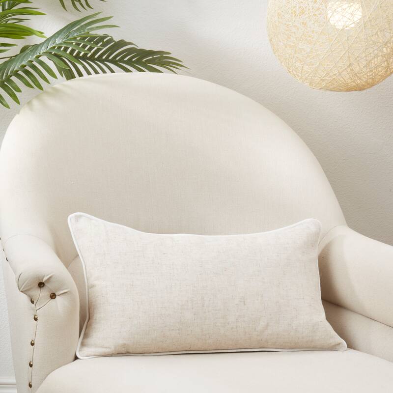 Toscana Daydream Throw Pillow with Piping