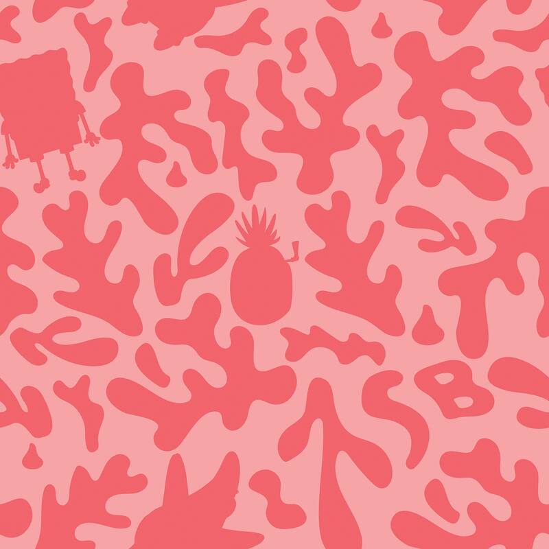 RoomMates SpongeBob SquarePants Underwater Coral Peel and Stick Wallpaper - N/A