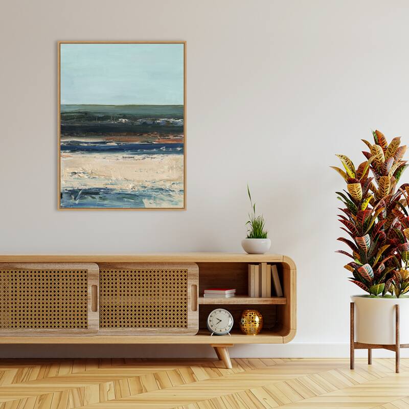 Amanti Art Rich Coastline II by Ethan Harper Framed Canvas Wall Art Print - Sylvie Maple