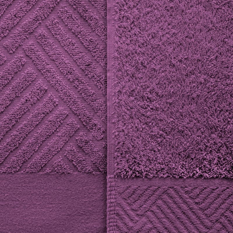 Superior 100-percent Egyptian Cotton Basket Weave 6-Piece Towel Set