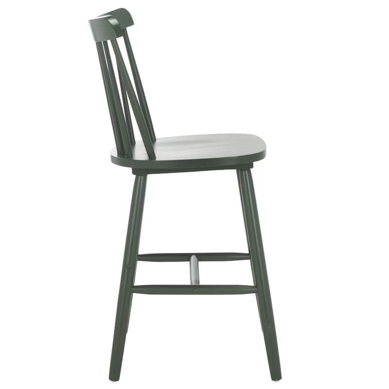 SAFAVIEH Arra 24-inch Spindle Farmhouse Counter Stool (Set of 2) - 19.9" x 20.1" x 43.1" - 20"W x 20"D x 38"H