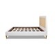 preview thumbnail 4 of 8, Haley Wood and Rattan Upholstered King Platform Bed