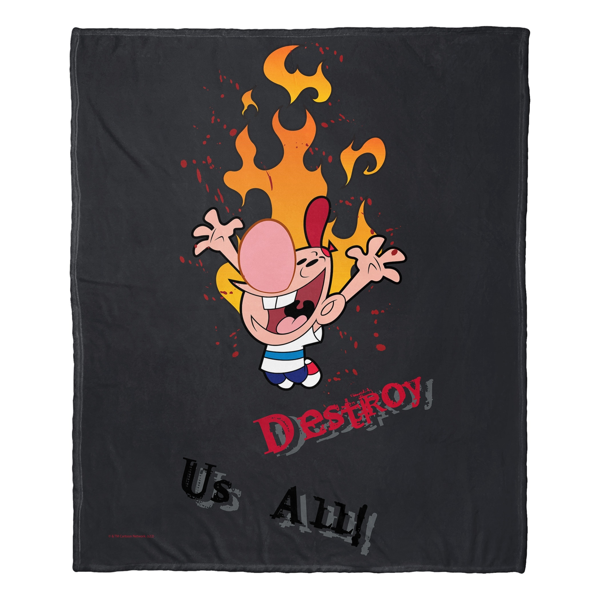 Cartoon Network Billy And Mandy Destroy Us All Silk Touch Throw Blanket